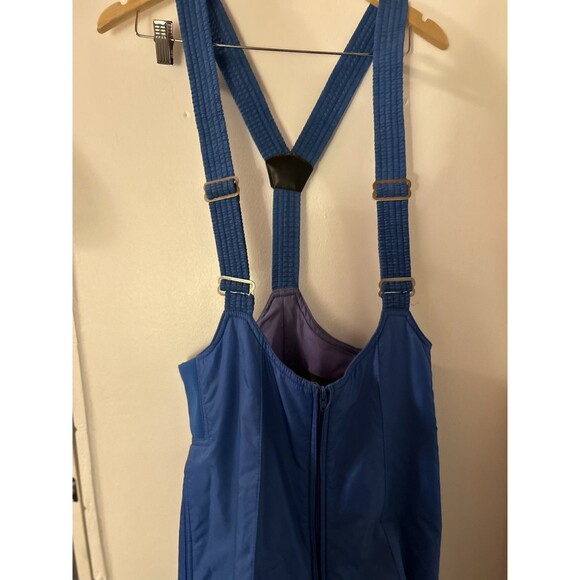 Vintage snowbird Mens Size 30 Winter Snow Pants Overalls Bibs Royal Blue - Picture 10 of 10